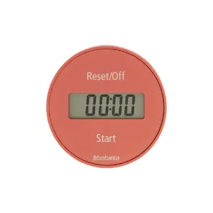 Brabantia Tasty+ Digital Kitchen Timer, Pink, 99-minute capacity