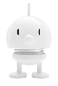 Hoptimist Bumble Collectible Figure, White, Metal and Plastic