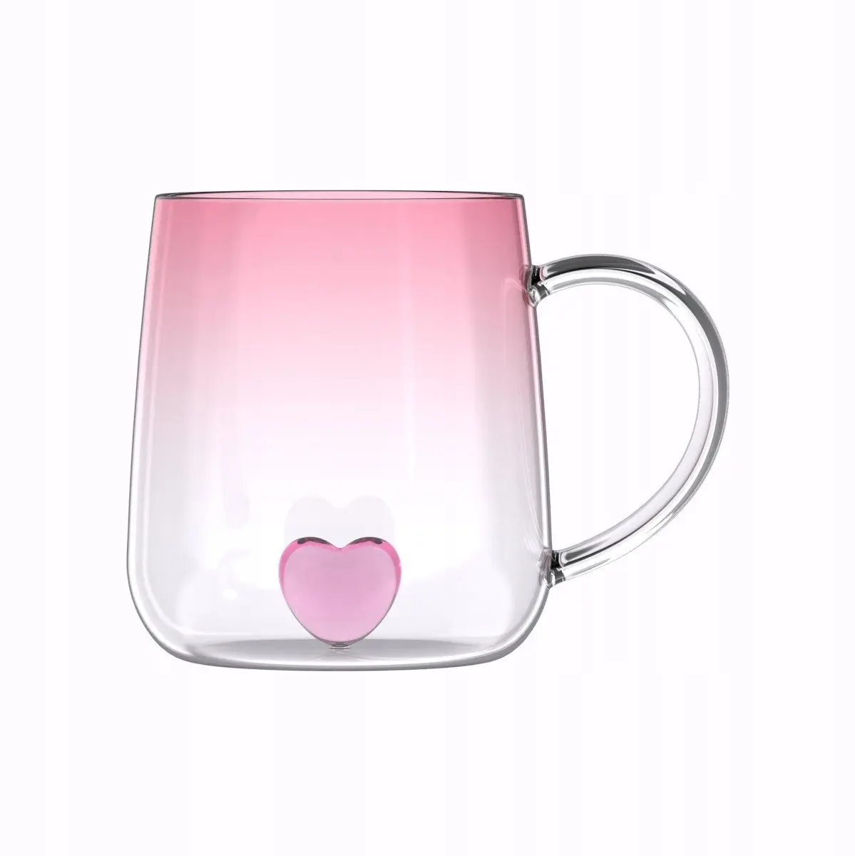 Vialli Design Heart glāze 350ml rozā