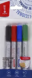 MemoBe MM004 Whiteboard Markers, 4 Colors