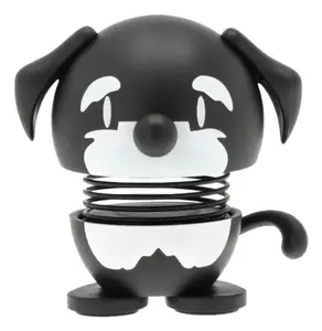 Коллекционная фигурка Hoptimist Schnauzer, черно-белая, ABS-пластик и сталь