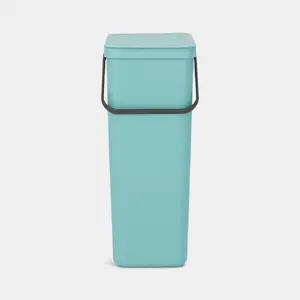 Brabantia Sort & Go 40 L Rectangular Waste Bin, Mint