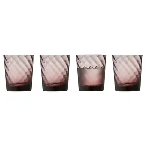 Lyngby Glas Vienna Water Glass Set, 300 ml, Purple, 4 Pieces