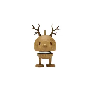 Hoptimist Reindeer Bumble Collectible Figure Wood Effect