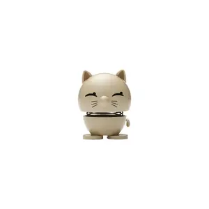 Коллекционная фигурка Hoptimist Cat, бежевая, металл и пластик