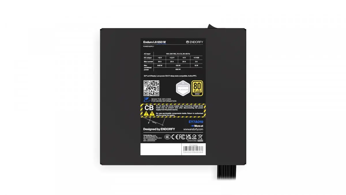 Блок питания ENDORFY Enduro L6 650 Вт Photo 12