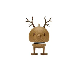 Коллекционная фигурка Hoptimist Reindeer Bumble M, отделка под дерево, ABS-пластик и сталь