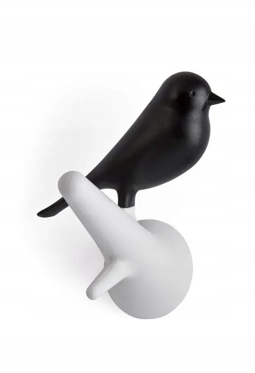 Sienas pakaramais Qualy Birds melnā/baltā krāsā