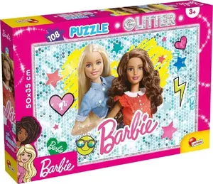Lisciani Barbie Best Friends Forever Glitter Puzzle 108 Pieces