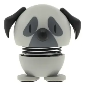 Коллекционная фигурка Hoptimist Pug серого цвета из АБС-пластика и стали