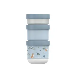 Mepal Little Dutch Lunch Box Set, 3-Piece, Blue