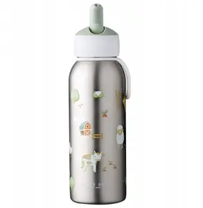 Mepal Campus Little Farm Flip-Up Insulated Water Bottle