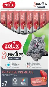 CHURU Sweeties krēmveida kārums kaķiem ar tunci un garnelēm 7 x 14g