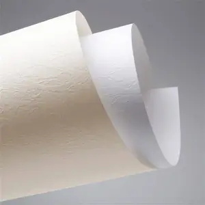 Herlitz Decorative Cardboard Leather Texture A4 White 230 g/m2