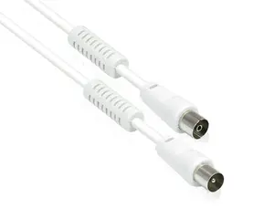 Alcasa S-PAK10 Coaxial Cable 10 m F-connector to F-connector White