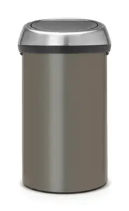 Brabantia Bo Touch Laundry Bin 60L Platinum