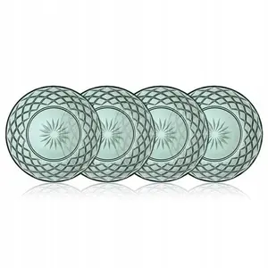 LSA Sorrento Plate Set 21 cm, Green, 4 Pieces