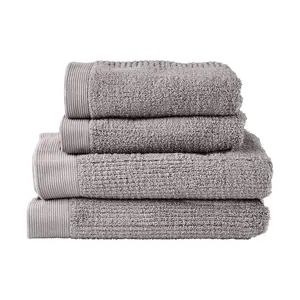 Zone Denmark Classic Towel Set 4 Pieces Grey Cotton