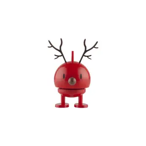 Hoptimist Reindeer Bumble Collectible Figure, Red