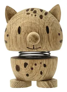 Hoptimist Leopard Collectible Figure in Oak