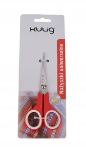 Kulig 7006 universālās šķēres 14 cm, sarkanas