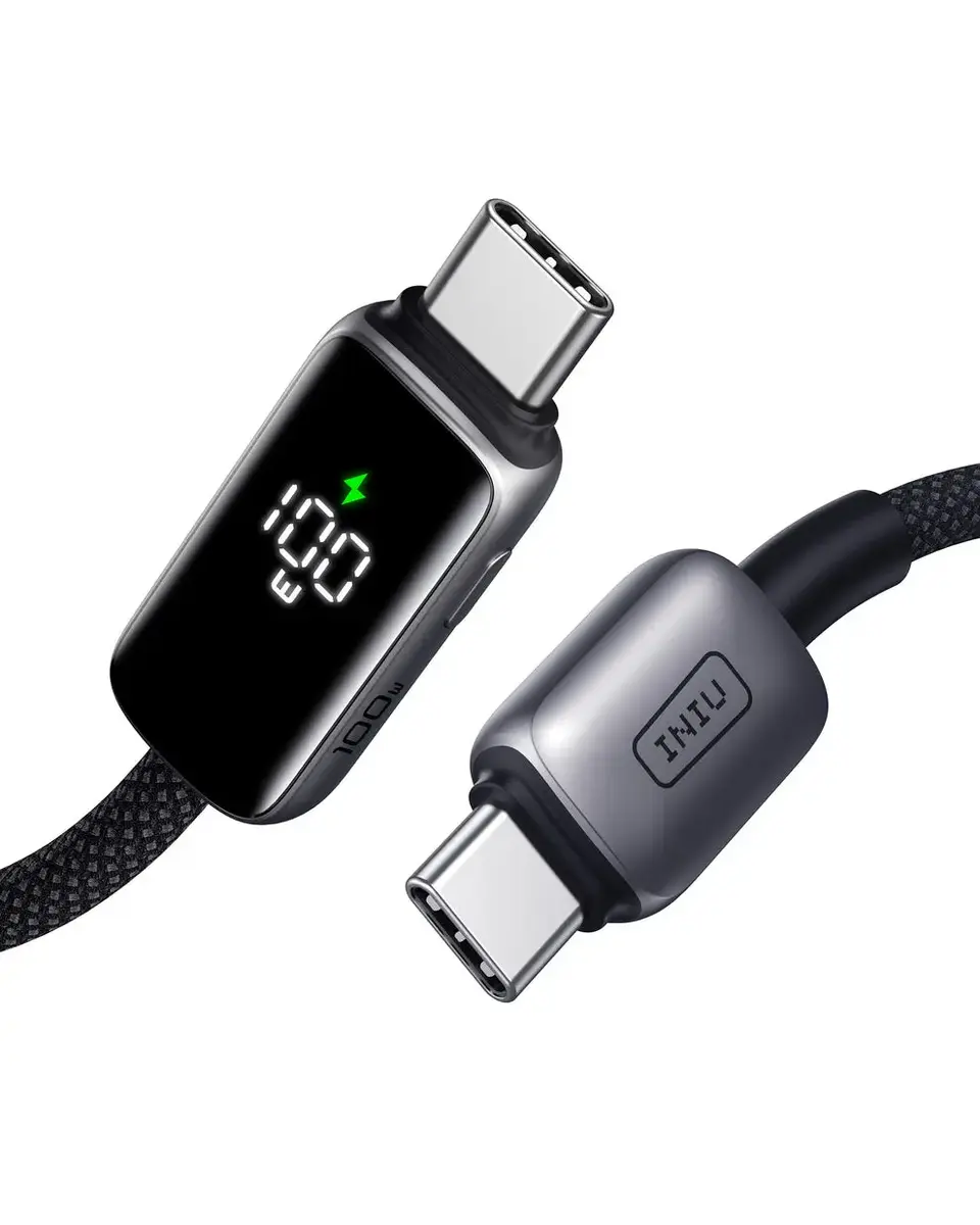 INIU USB-C uz USB-C kabelis ar digitālo displeju 100W Photo 3