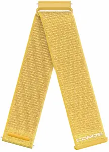 Coros Nylon Watch Band for Apex 4, 24mm, Yellow