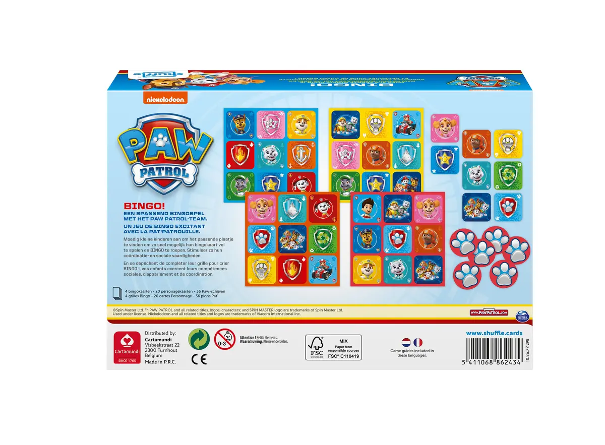 Настольная игра Cartamundi Shuffle Щенячий патруль Бинго Photo 4