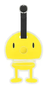 Hoptimist 35795 Luggage Tag, Silicone, Black and Yellow