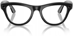 Ray-Ban Meta Skyler Gen 1 Smart Glasses, Black Frame, Clear-Blue Transitions Lenses, 52mm