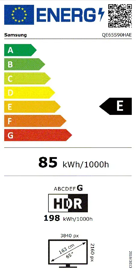 Samsung QE65S90HAE 65" 4K OLED viedtelevizors Photo 2