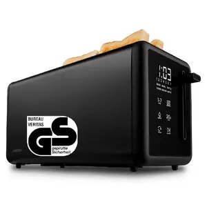 MEDION MD 12103 4-Slice Toaster, 1450 W, Black