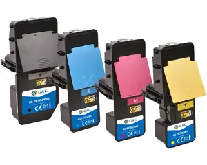 G&G 20891 Toner Cartridge Set for Kyocera, Magenta, Cyan, Yellow, Black, 4 Pack