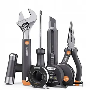 DELI 8-Piece Household Tool Set, Grey