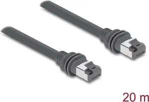 Delock RJ45 Cat.6 Patch Cable for Starlink Gen3, 20 m, Grey