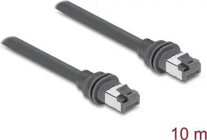 Delock RJ45 Cat.6 Patch Cable for Starlink Gen3, 10 m, Grey