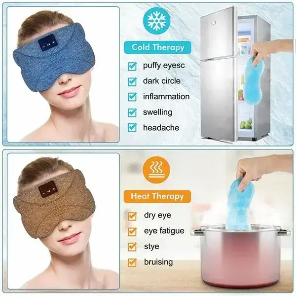 Маска для сна с Bluetooth синяя Photo 2