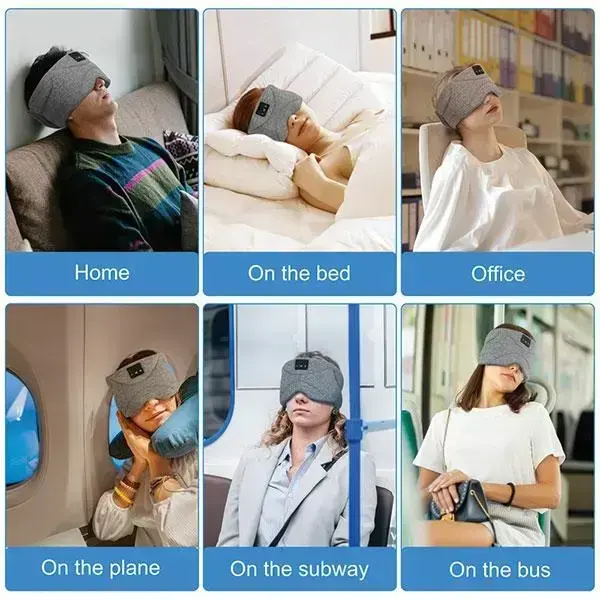 Маска для сна с Bluetooth синяя Photo 4