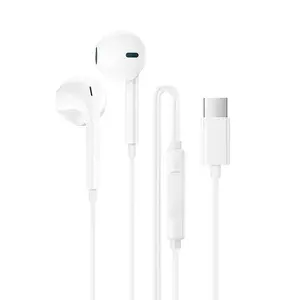 Borofone Earphones BM100 Fuente with microphone Type C (DAC) white