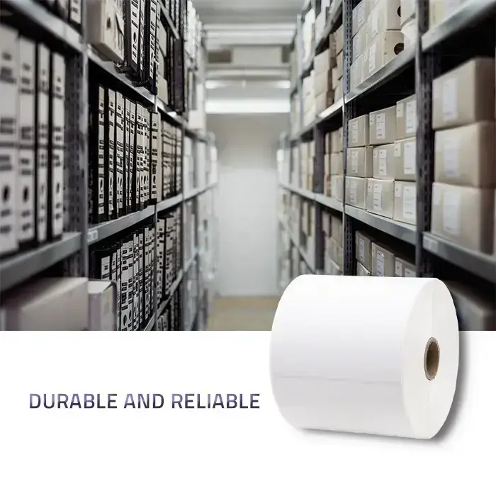 Qoltec Direct Thermal Labels 100 x 150 mm - 350 Labels Photo 5