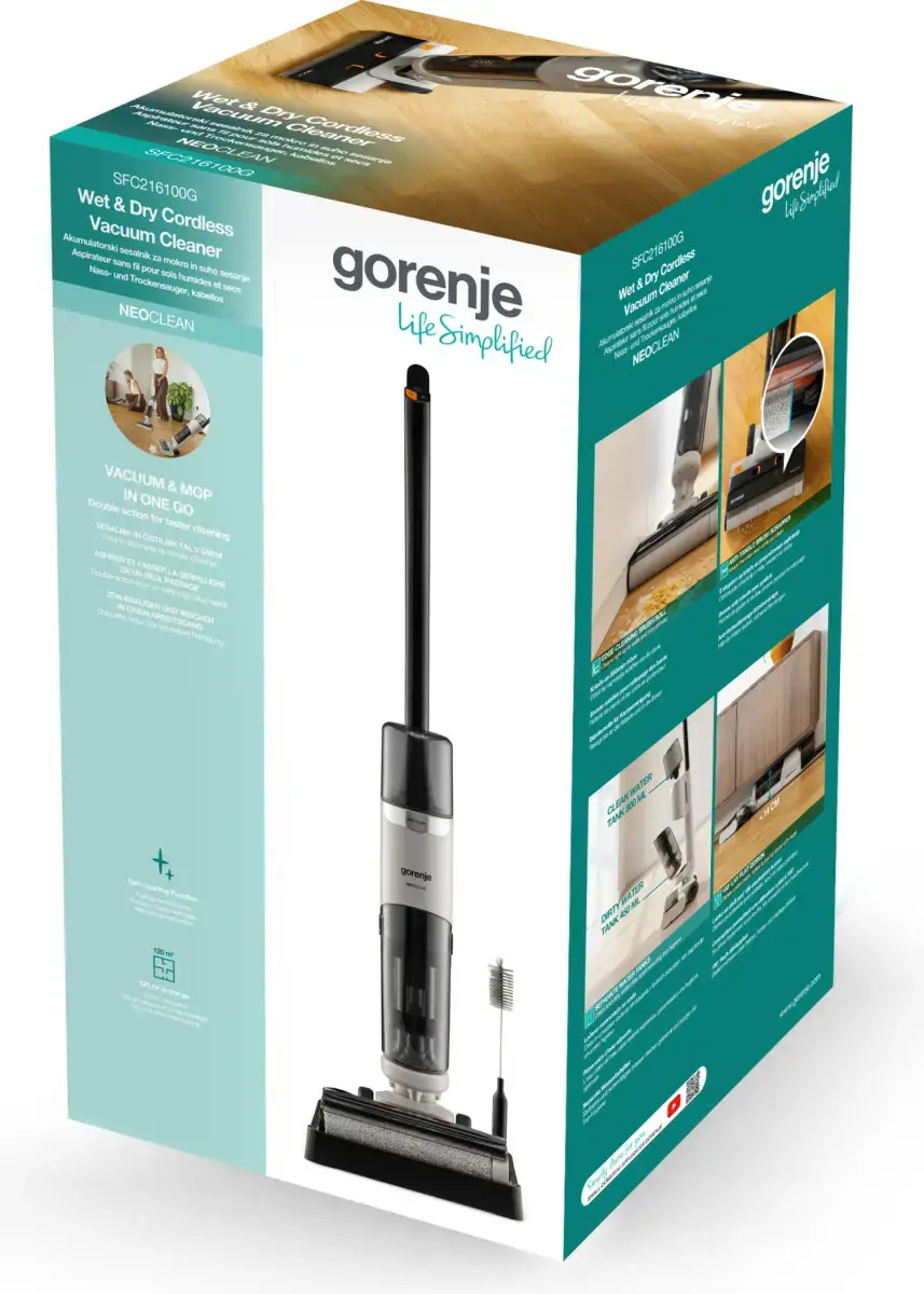 Пылесос Gorenje SFC216100G для сухой и влажной уборки Photo 17