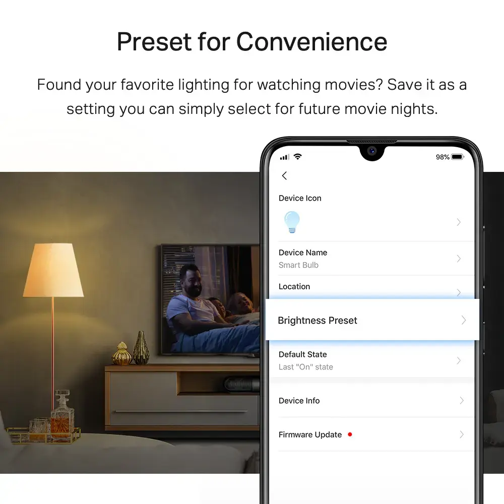 TP-Link Tapo L510E viedā Wi-Fi LED spuldze ar aptumšošanu Photo 4