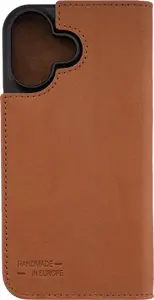 JT Berlin BookCase Tegel Wallet Case for Apple iPhone 17, Cognac