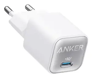 Anker 511 universāls USB-C ātrās uzlādes tīkla lādētājs 30W, balts