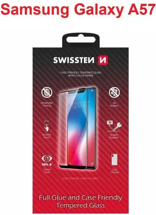 Swissten Full Face Tempered Glass for Samsung Galaxy A57 5G Photo 2