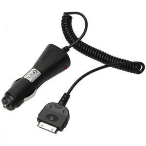Riff Car Charger for iPhone 3, 4, iPad and iPod with 30-pin Connector, 5V 500mA, Black