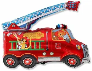 Flexmetal Fire Truck Foil Balloon 60cm