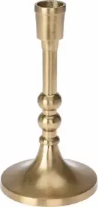 Dekoracja domu Aluminum Candlestick Gold 17.5 cm