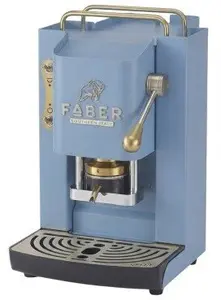 Faber Italia Faber Pro Deluxe kafijas automāts tirkīza krāsā ar misiņu
