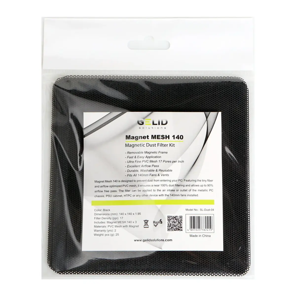 Пылевой фильтр Gelid Solutions Magnet Mesh 140 Photo 2